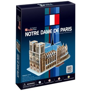 Cubic Fun (C717H) - "Our Lady of Paris" - 40 pieces puzzle