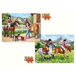 Castorland (B-021079) - "At horse" - 165 300 pieces puzzle