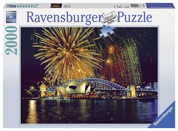 Ravensburger (16622) - "Fireworks on Sydney, Australia" - 2000 pieces puzzle