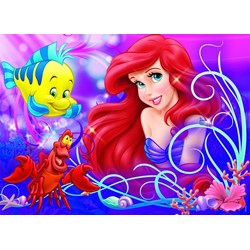 Nathan (86634) - "Ariel, pretty little Mermaid" - 60 pieces puzzle
