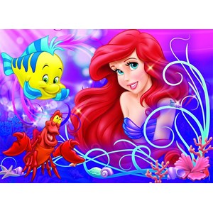 Nathan (86634) - "Ariel, pretty little Mermaid" - 60 pieces puzzle