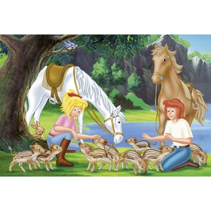 Schmidt Spiele (56050) - "Bibi and Tina, In the glade" - 150 pieces puzzle