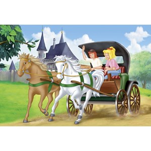 Schmidt Spiele (56051) - "Bibi and Tina, By carriage" - 150 pieces puzzle