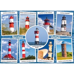 Schmidt Spiele (58187) - "The most beautiful lighthouses" - 1000 pieces puzzle