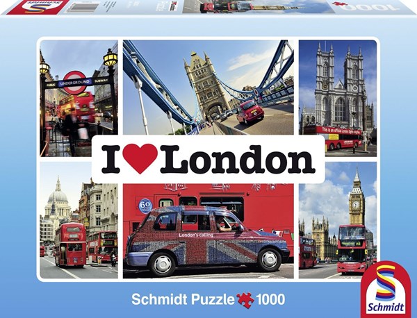 Schmidt Spiele (59283) - "I love London" - 1000 pieces puzzle