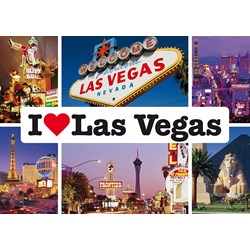 Schmidt Spiele (59285) - "I love Las Vegas" - 1000 pieces puzzle