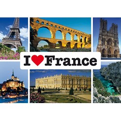 Schmidt Spiele (59282) - "I love France" - 1000 pieces puzzle