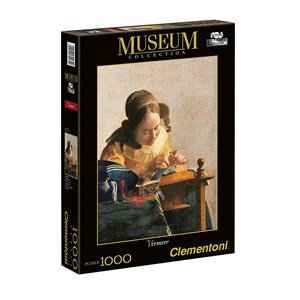 Clementoni (39265) - Johannes Vermeer: "The Lacemaker" - 1000 pieces puzzle