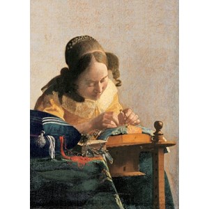 Clementoni (39265) - Johannes Vermeer: "The Lacemaker" - 1000 pieces puzzle