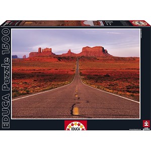 Educa (16007) - "Monument Valley Road" - 1500 pieces puzzle
