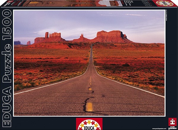 Educa (16007) - "Monument Valley Road" - 1500 pieces puzzle