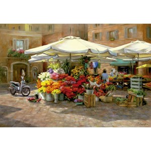 Educa (16010) - "Flower Market" - 1500 pieces puzzle
