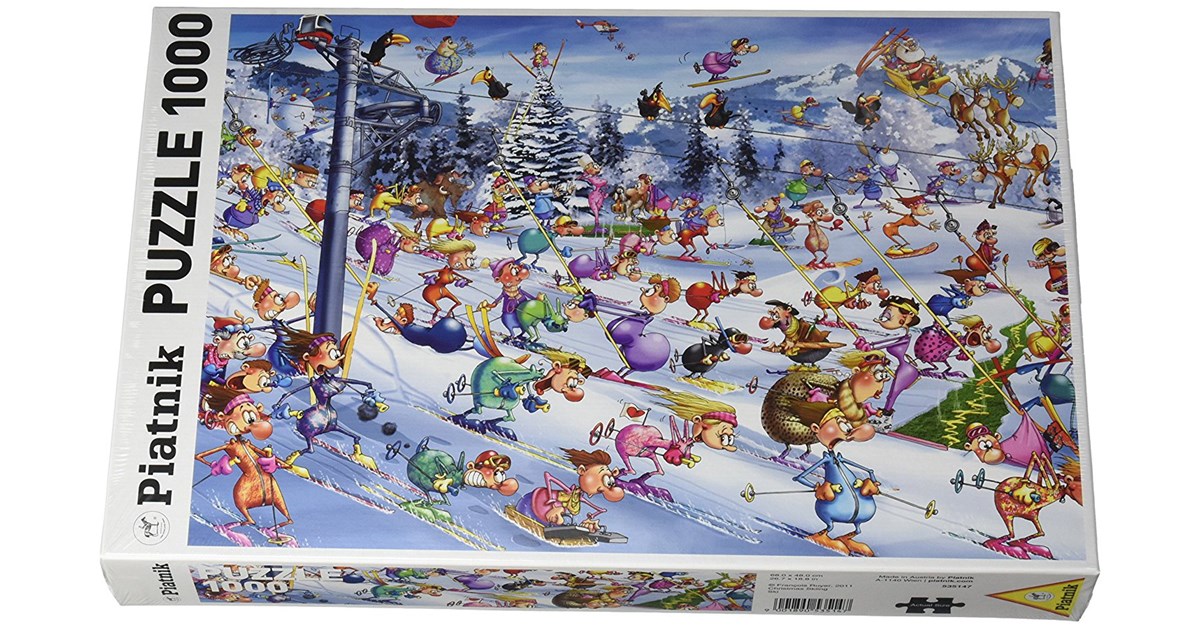 Piatnik (535147) - François Ruyer: Christmas Skiing - 1000 pieces puzzle