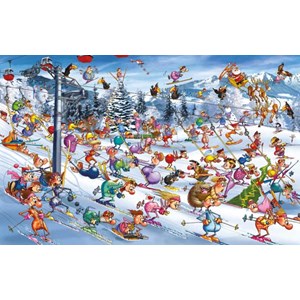 Piatnik (535147) - François Ruyer: "Christmas Skiing" - 1000 pieces puzzle