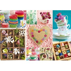 Ravensburger (19369) - "Flowers and colors" - 1000 pieces puzzle