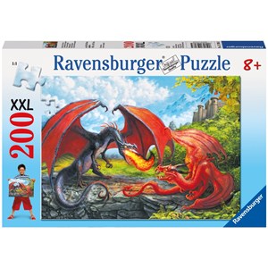 Ravensburger (12708) - "Duel of Dragons" - 200 pieces puzzle