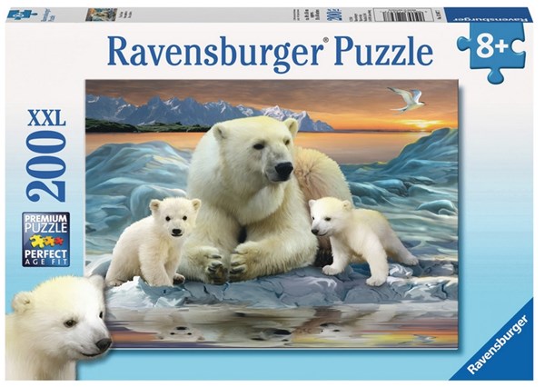 Ravensburger (12647) - "Polar Bears" - 200 pieces puzzle