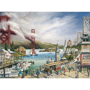 Pomegranate (AA677) - Larry A. Wilson: "Spirit of San Francisco" - 1000 pieces puzzle