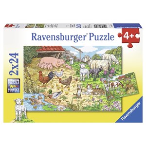 Ravensburger (08858) - "Farm animals" - 24 pieces puzzle
