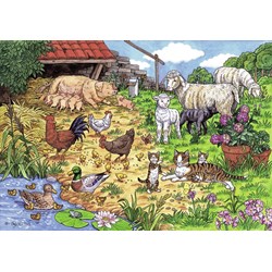 Ravensburger (08858) - "Farm animals" - 24 pieces puzzle