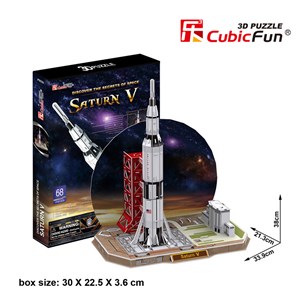 Cubic Fun (P653H) - "Saturn V" - 68 pieces puzzle