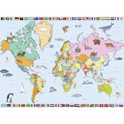Nathan (86935) - "World Map" - 250 pieces puzzle