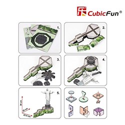 Cubic Fun (C187H) - "Christ The Redeemer, Brazil" - 22 pieces puzzle