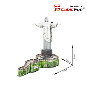 Cubic Fun (C187H) - "Christ The Redeemer, Brazil" - 22 pieces puzzle