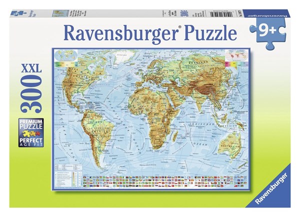 Ravensburger (13097) - "Map of the World" - 300 pieces puzzle