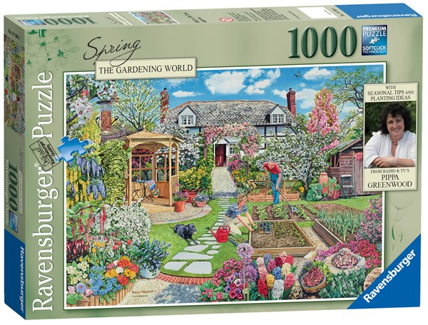 Ravensburger (19108) - "Gardening World, Spring" - 1000 pieces puzzle
