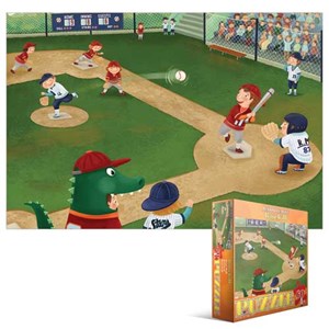 Eurographics (6060-0484) - "Junior League Baseball" - 60 pieces puzzle