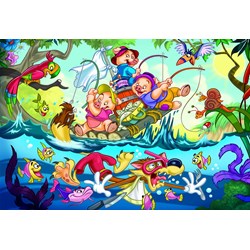 Eurographics (6035-0423) - "Three Little Pigs" - 35 pieces puzzle