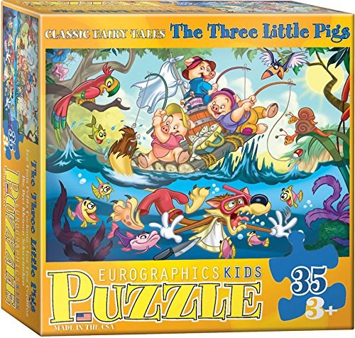 Eurographics (6035-0423) - "Three Little Pigs" - 35 pieces puzzle