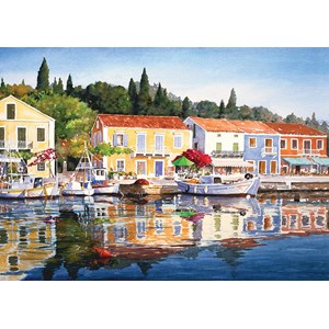 Art Puzzle (4412) - "Greece, Fiscardo" - 1000 pieces puzzle