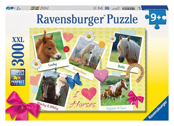 Ravensburger (13186) - "Favorite Horses" - 300 pieces puzzle