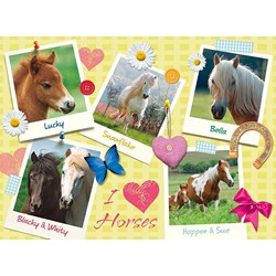 Ravensburger (13186) - "Favorite Horses" - 300 pieces puzzle