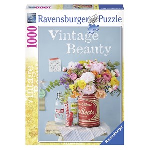 Ravensburger (19505) - "Vintage Flowers" - 1000 pieces puzzle