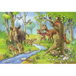 Ravensburger (09117) - "Cute Forest Animals" - 24 pieces puzzle