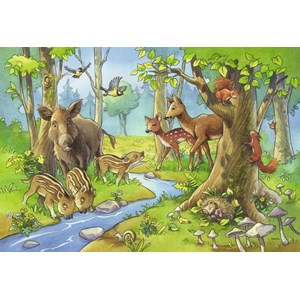 Ravensburger (09117) - "Cute Forest Animals" - 24 pieces puzzle