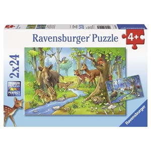 Ravensburger (09117) - "Cute Forest Animals" - 24 pieces puzzle