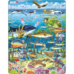 Larsen (FH13) - "Marine Animals" - 60 pieces puzzle