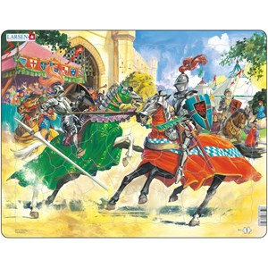 Larsen (FI2) - "Knights in Jousting Tournament" - 50 pieces puzzle