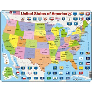 Larsen (K12) - "United States of America" - 48 pieces puzzle