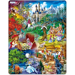 Larsen (US24) - "Grimms' fairy tales" - 33 pieces puzzle