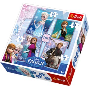 Trefl (34210) - "The Snow Queen" - 35 48 54 70 pieces puzzle