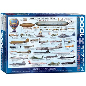 Eurographics (6000-0086) - "History of Aviation" - 1000 pieces puzzle
