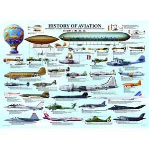 Eurographics (6000-0086) - "History of Aviation" - 1000 pieces puzzle