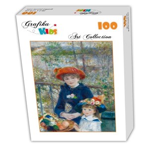 Grafika Kids (00166) - Pierre-Auguste Renoir: "The Two Sisters, On the Terrace, 1881" - 100 pieces puzzle