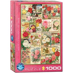 Eurographics (6000-0810) - "Roses Seed Catalogue Collection" - 1000 pieces puzzle