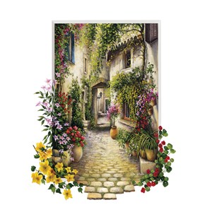 Art Puzzle (4189) - "Village Street" - 500 pieces puzzle